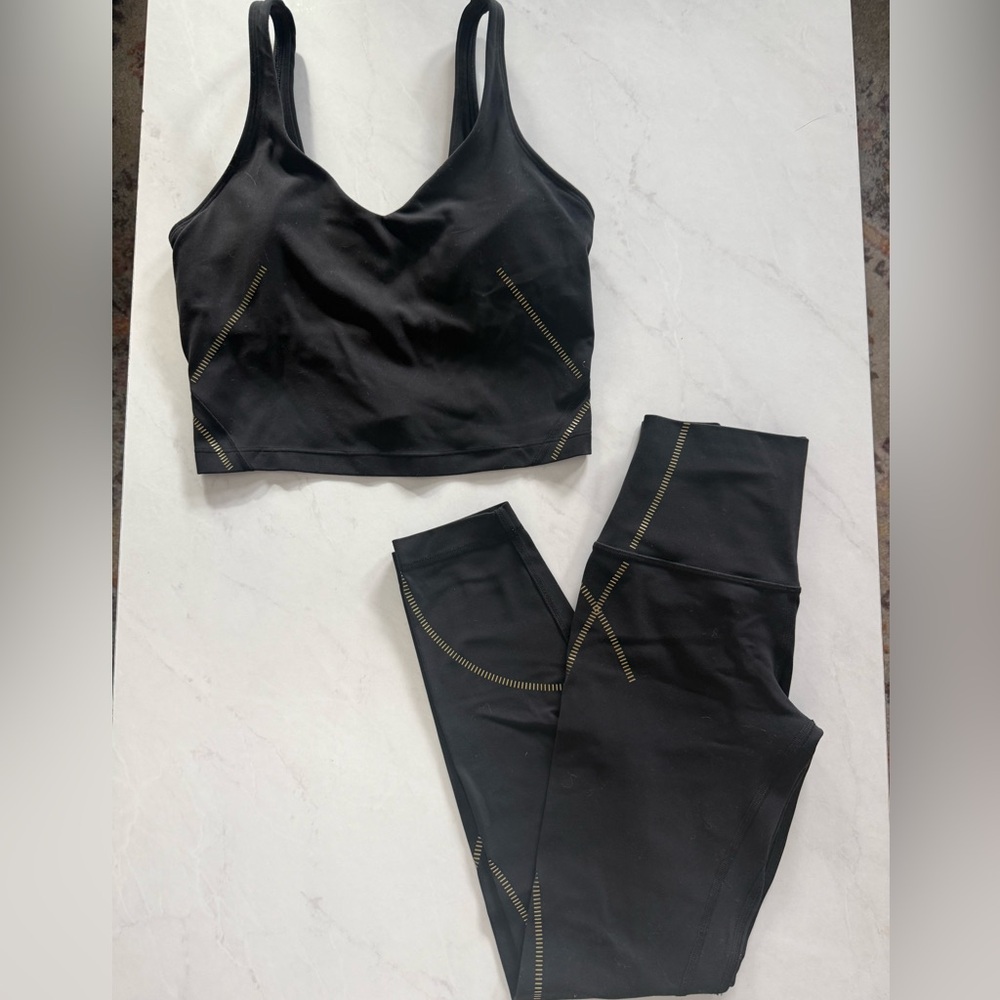 Lululemon Athletica Black Activewear Set